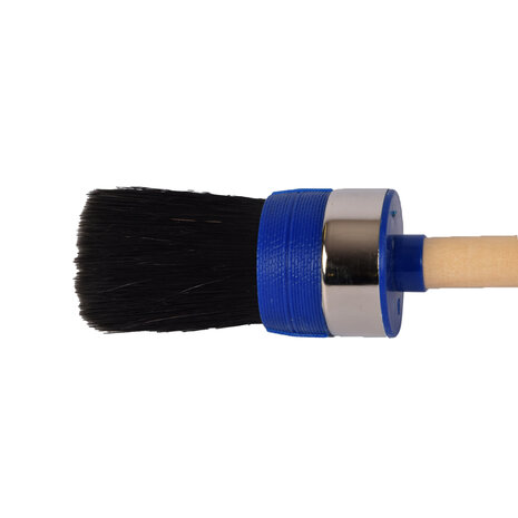 Discountershop Synthetic Paint Brush for Wall Paint and Detail Work - Wide and Round Brushes - Black - Dimensions: 4x26.50 cm Discountershop Synthetic Paint Brush for Wall Paint and Detail Work - Wide and Round Brushes - Black - Dimensions: 4x26.50 cm