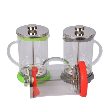 Discountershop Grey Cafetière - Glass Coffee Maker - BPA-Free - 800ml Capacity - Dishwasher Safe Discountershop Grey Cafetière - Glass Coffee Maker - BPA-Free - 800ml Capacity - Dishwasher Safe