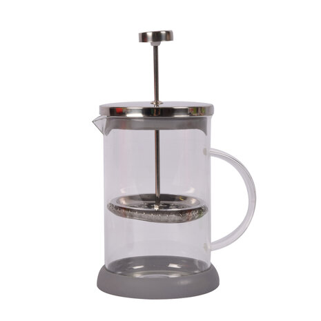 Discountershop Grijze Cafetière - Koffiemaker van Glas - BPA-vrij - 800ml Inhoud - Vaatwasser Veilig Discountershop Grijze Cafetière - Koffiemaker van Glas - BPA-vrij - 800ml Inhoud - Vaatwasser Veilig