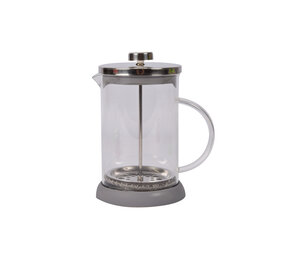 Discountershop Grijze Cafetière - Koffiemaker van Glas - BPA-vrij - 800ml Inhoud - Vaatwasser Veilig Discountershop Grijze Cafetière - Koffiemaker van Glas - BPA-vrij - 800ml Inhoud - Vaatwasser Veilig