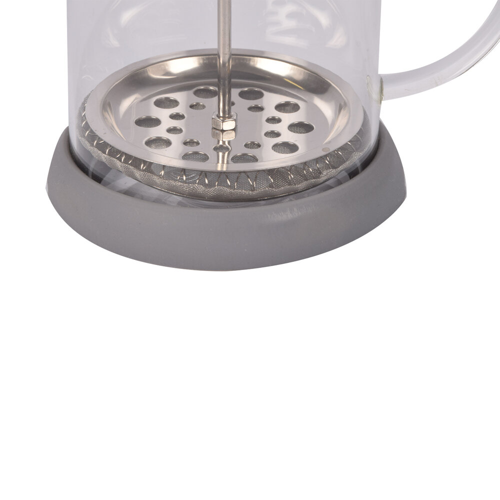 Discountershop Grey Cafetière - Glass Coffee Maker - BPA-Free - 800ml Capacity - Dishwasher Safe Discountershop Grey Cafetière - Glass Coffee Maker - BPA-Free - 800ml Capacity - Dishwasher Safe
