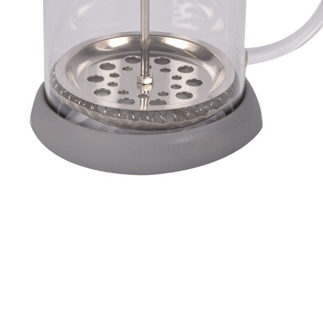 Discountershop Grey Cafetière - Glass Coffee Maker - BPA-Free - 800ml Capacity - Dishwasher Safe Discountershop Grey Cafetière - Glass Coffee Maker - BPA-Free - 800ml Capacity - Dishwasher Safe