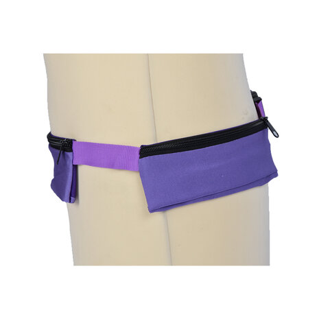 Discountershop Trendy Purple Waist Bag - Ideal for Sports, Festival and Travel - Adjustable fit (80-107cm) - With 1 spacious compartment (150gm) Discountershop Trendy Purple Waist Bag - Ideal for Sports, Festival and Travel - Adjustable fit (80-107cm) - With 1 spacious compartment (150gm)