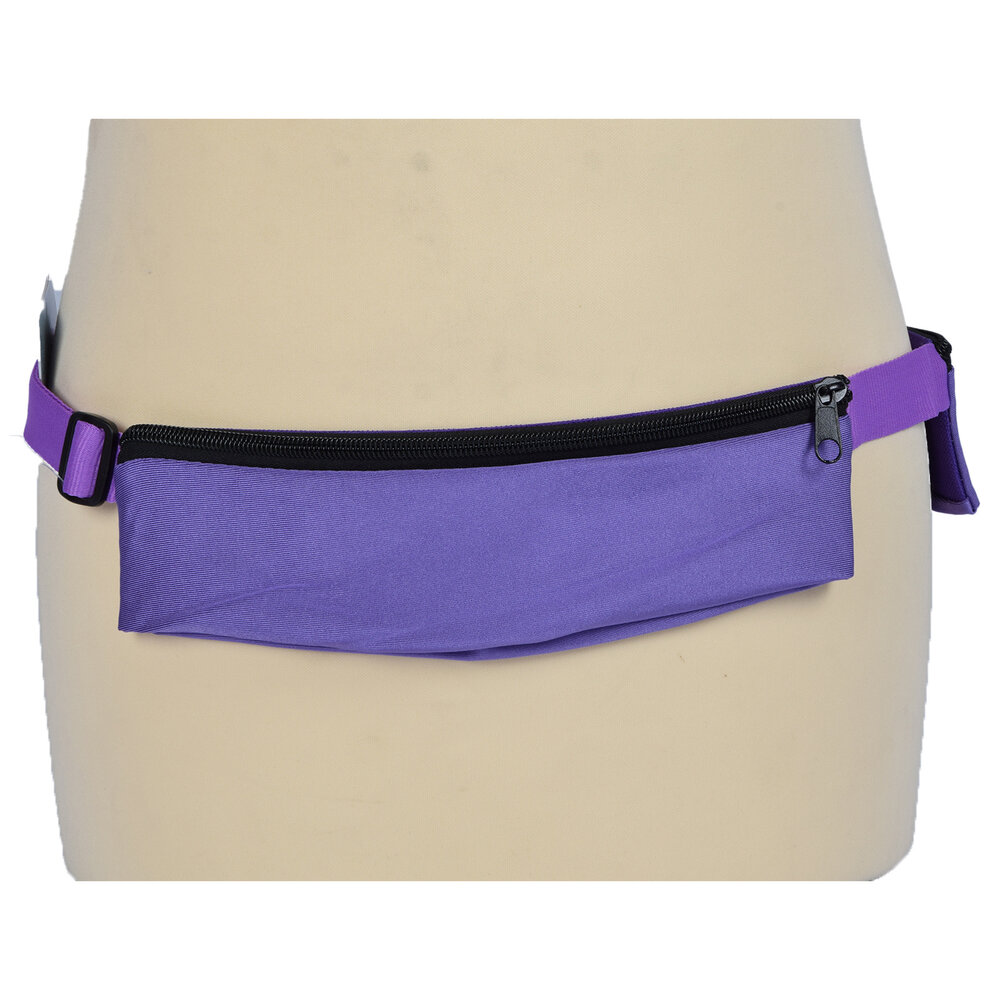 Discountershop Trendy Purple Waist Bag - Ideal for Sports, Festival and Travel - Adjustable fit (80-107cm) - With 1 spacious compartment (150gm) Discountershop Trendy Purple Waist Bag - Ideal for Sports, Festival and Travel - Adjustable fit (80-107cm) - With 1 spacious compartment (150gm)