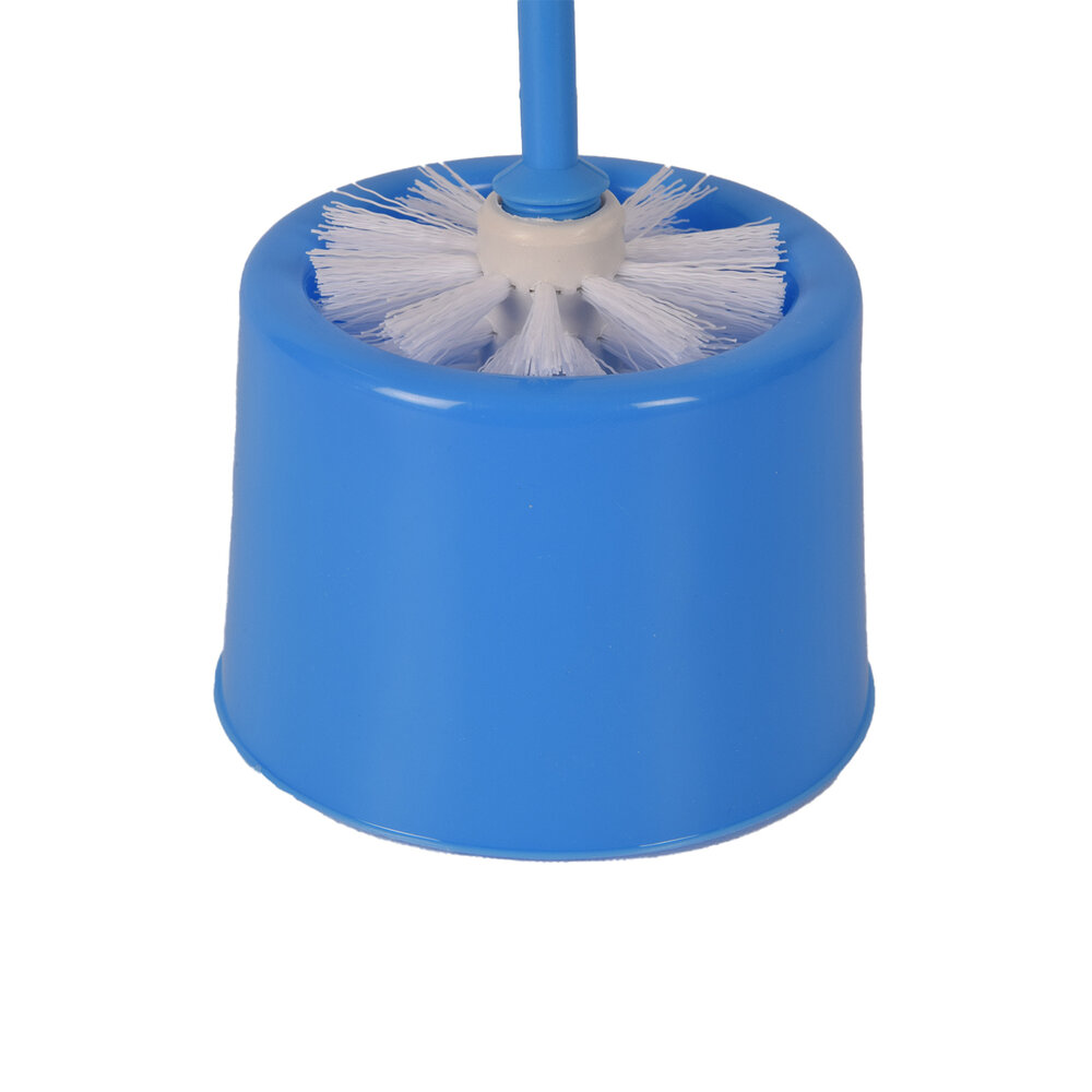 Merkloos Toilet Brush With Holder - Blue Toilet Brush Set For Efficient Toilet Cleaning - Toilet Accessories - 11 cm, Height: 34.5 cm Merkloos Toilet Brush With Holder - Blue Toilet Brush Set For Efficient Toilet Cleaning - Toilet Accessories - 11 cm, Height: 34.5 cm
