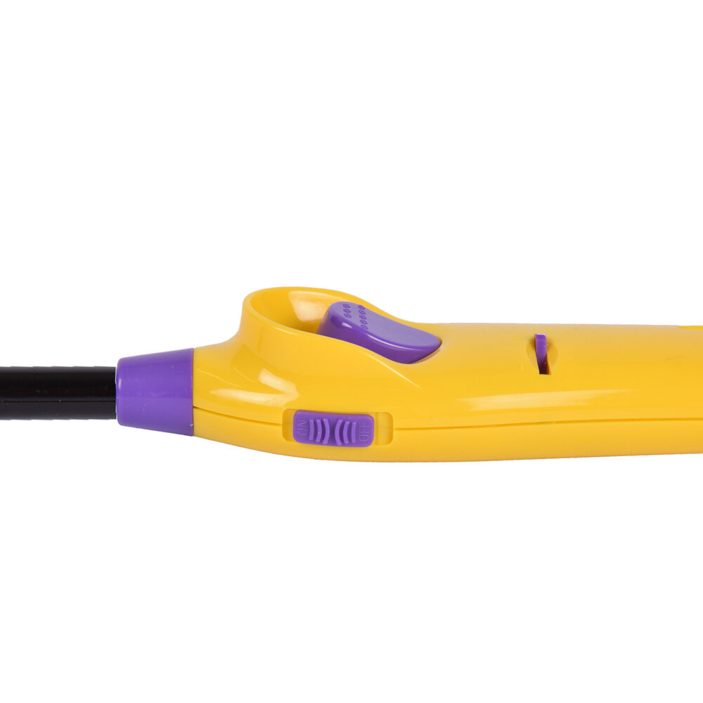 Discountershop Navulbare Aansteker 22 cm voor BBQ, Keuken en Kaarsen met Windbestendig Ontwerp en Lange Hals - Geel