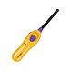 Discountershop Refillable Lighter 22 cm for BBQ, Kitchen and Candles with Wind-Resistant Design and Long Neck - Yellow