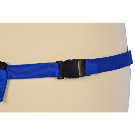 Discountershop Stijlvol Donker Blauw Heuptasje voor Dames - Verstelbare Polyester Riemtas met één vak, Breedte 80-107cm Discountershop Stijlvol Donker Blauw Heuptasje voor Dames - Verstelbare Polyester Riemtas met één vak, Breedte 80-107cm