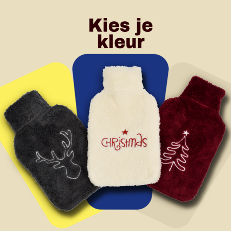 Discountershop Warmth and Comfort in One - Red Hot Water Bottle with Cover - Perfect for Christmas - 21.5cm x 34.5cm Discountershop Warmth and Comfort in One - Red Hot Water Bottle with Cover - Perfect for Christmas - 21.5cm x 34.5cm
