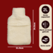 Discountershop Warm Water Bottle with Cover 21.5 cm - 34.5 cm | White Hot Water Bottle | Warmth Christmas Gift for Relaxation Discountershop Warm Water Bottle with Cover 21.5 cm - 34.5 cm | White Hot Water Bottle | Warmth Christmas Gift for Relaxation