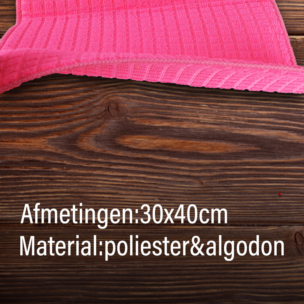 Discountershop Set Of 3 Kitchen Towels made of Polyester and Cotton Blend - Cleaning Textiles - Pink - 30x40 cm Discountershop Set Of 3 Kitchen Towels made of Polyester and Cotton Blend - Cleaning Textiles - Pink - 30x40 cm