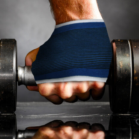 Merkloos Adjustable Wrist Brace for optimal support and comfort – Size – S -  Blue Elastic - Wrist Support without Height Adjustment - 7.5cm x 11cm Merkloos Adjustable Wrist Brace for optimal support and comfort – Size – S -  Blue Elastic - Wrist Support without Height Adjustment - 7.5cm x 11cm