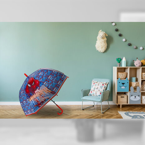 Spider-Man Opvouwbare Kinderparaplu - 50 cm Diameter - Windbestendig - UV-Bescherming - Spiderman Design Spider-Man Opvouwbare Kinderparaplu - 50 cm Diameter - Windbestendig - UV-Bescherming - Spiderman Design