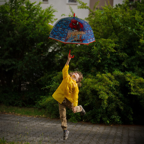 Spider-Man Opvouwbare Kinderparaplu - 50 cm Diameter - Windbestendig - UV-Bescherming - Spiderman Design Spider-Man Opvouwbare Kinderparaplu - 50 cm Diameter - Windbestendig - UV-Bescherming - Spiderman Design