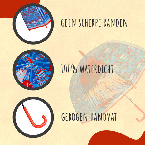 Spider-Man Opvouwbare Kinderparaplu - 50 cm Diameter - Windbestendig - UV-Bescherming - Spiderman Design Spider-Man Opvouwbare Kinderparaplu - 50 cm Diameter - Windbestendig - UV-Bescherming - Spiderman Design