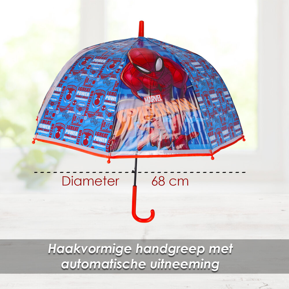 Spider-Man Opvouwbare Kinderparaplu - 50 cm Diameter - Windbestendig - UV-Bescherming - Spiderman Design Spider-Man Opvouwbare Kinderparaplu - 50 cm Diameter - Windbestendig - UV-Bescherming - Spiderman Design