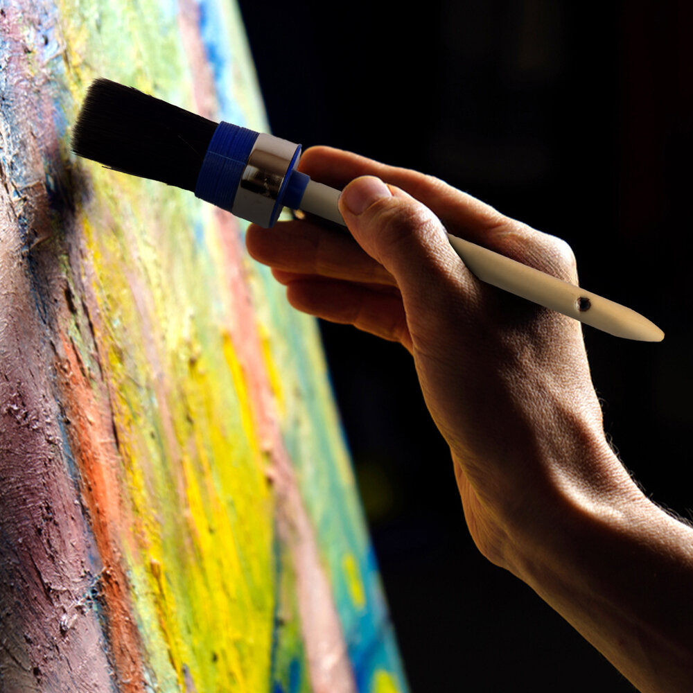 Discountershop High-quality Synthetic Paint Brushes - Wide and Round Brushes - Black - 4x25 cm Discountershop High-quality Synthetic Paint Brushes - Wide and Round Brushes - Black - 4x25 cm