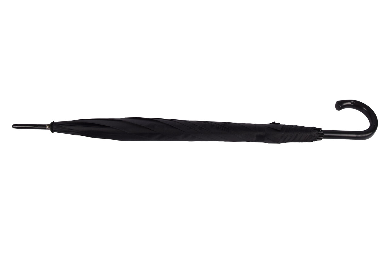 Impliva Paraplu | Stevige Paraplu | 112 cm | Limited Edition | Grote Paraplu | Zwarte | Automatische Paraplu | Voor Volwassenen | Windbestendige paraplu | Stijlvol en Extra Groot