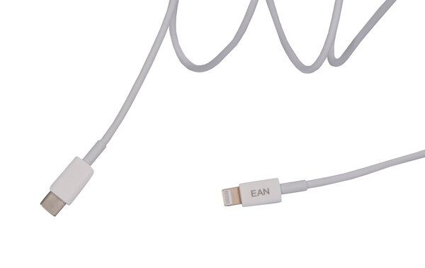 Discountershop USB C Cable for Fast Charging - White, 1 Meter Long, Straight Model, Suitable for Apple iPhone models Discountershop USB C Cable for Fast Charging - White, 1 Meter Long, Straight Model, Suitable for Apple iPhone models