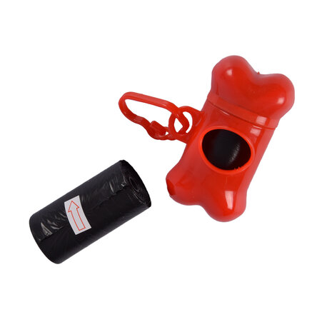 Discountershop Poop Bags and Accessories - Dog Poop Bags, Holder and Dispenser - Red, Plastic - 0.04 kg - 8 cm x 3.5 cm Discountershop Poop Bags and Accessories - Dog Poop Bags, Holder and Dispenser - Red, Plastic - 0.04 kg - 8 cm x 3.5 cm