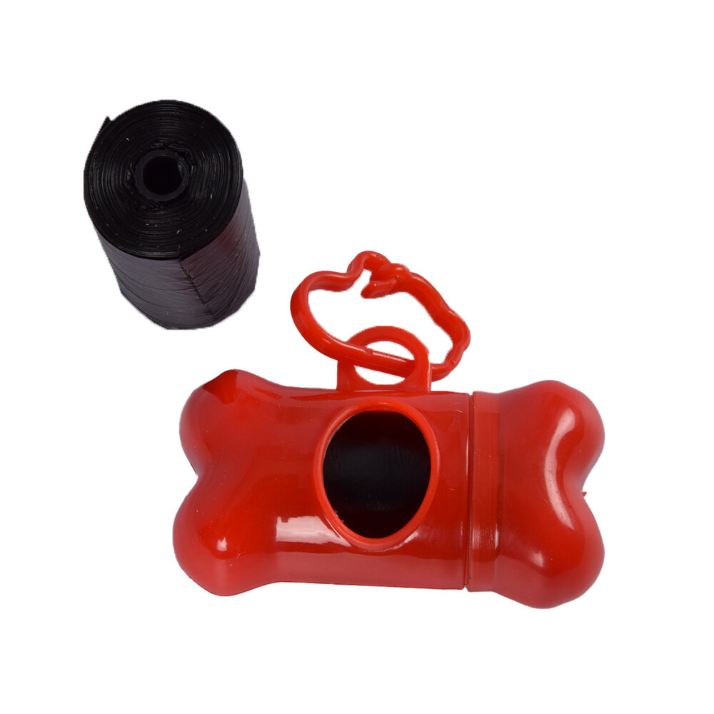 Discountershop Poop Bags and Accessories - Dog Poop Bags, Holder and Dispenser - Red, Plastic - 0.04 kg - 8 cm x 3.5 cm Discountershop Poop Bags and Accessories - Dog Poop Bags, Holder and Dispenser - Red, Plastic - 0.04 kg - 8 cm x 3.5 cm