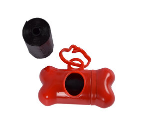 Discountershop Poop Bags and Accessories - Dog Poop Bags, Holder and Dispenser - Red, Plastic - 0.04 kg - 8 cm x 3.5 cm Discountershop Poop Bags and Accessories - Dog Poop Bags, Holder and Dispenser - Red, Plastic - 0.04 kg - 8 cm x 3.5 cm