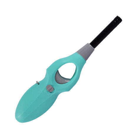 Merkloos Gasaansteker Navulbaar 19,5 cm - Lichtblauwe Aansteker met Kinderslot en Ergonomische Grip voor BBQ, Keuken, Kaarsen en Camping Merkloos Gasaansteker Navulbaar 19,5 cm - Lichtblauwe Aansteker met Kinderslot en Ergonomische Grip voor BBQ, Keuken, Kaarsen en Camping
