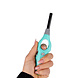 Merkloos Refillable Gas Lighter 19.5 cm - Light Blue Lighter With Child Lock and Ergonomic Grip for BBQ, Kitchen, Candles and Camping
