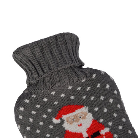 Discountershop Hot Water Bottle for Relaxation - 100% Polyester - Gray and Red - 16.50cm - Relax with a Soft Hot Water Bottle Discountershop Hot Water Bottle for Relaxation - 100% Polyester - Gray and Red - 16.50cm - Relax with a Soft Hot Water Bottle