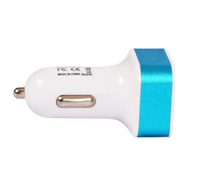 Discountershop Opladers | Blauw | Auto Oplader | USB oplader | 2 Poorten | Model C08 | DC5.0V/2.0A Output – DC12-24V RX Input Discountershop Opladers | Blauw | Auto Oplader | USB oplader | 2 Poorten | Model C08 | DC5.0V/2.0A Output – DC12-24V RX Input
