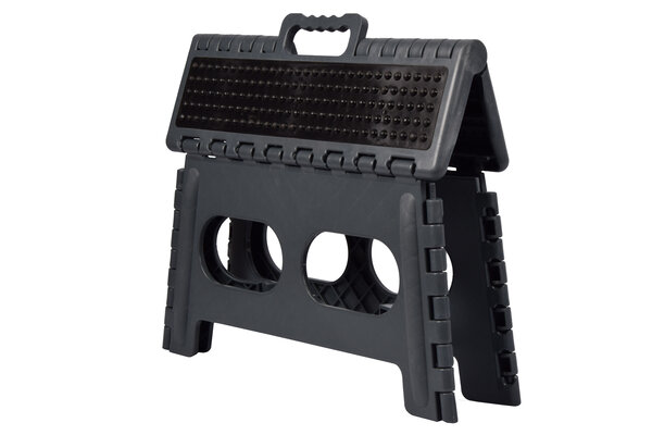 Discountershop kitchen stools and steps - Black - Foldable, Plastic, 38x22x24cm Discountershop kitchen stools and steps - Black - Foldable, Plastic, 38x22x24cm