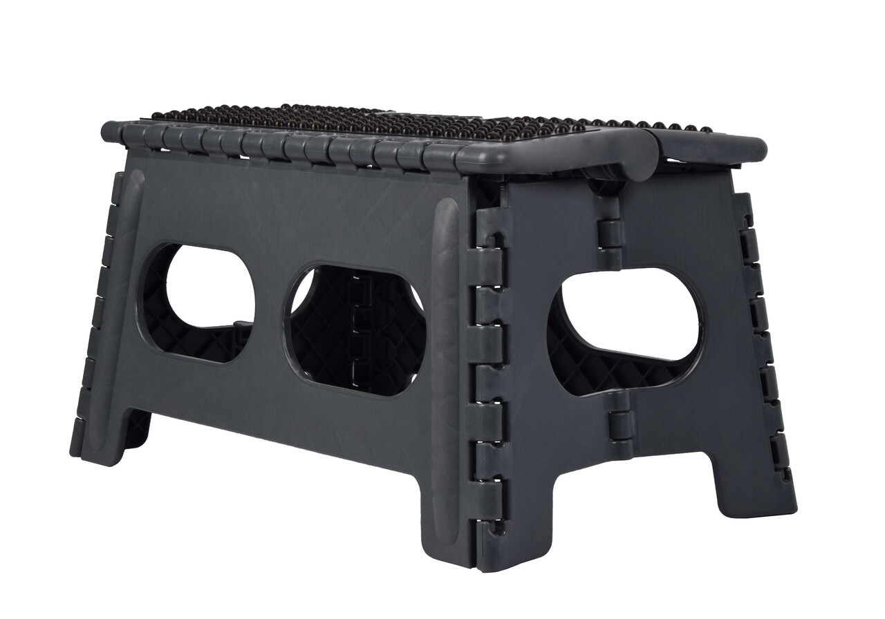 Discountershop kitchen stools and steps - Black - Foldable, Plastic, 38x22x24cm Discountershop kitchen stools and steps - Black - Foldable, Plastic, 38x22x24cm