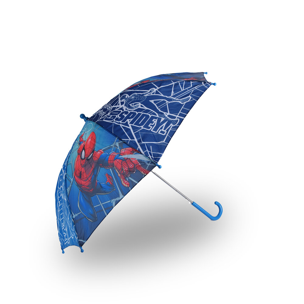 Merkloos Spider-Man Umbrella: Super fun rain fun for children - 45 cm - Blue/Red Merkloos Spider-Man Umbrella: Super fun rain fun for children - 45 cm - Blue/Red