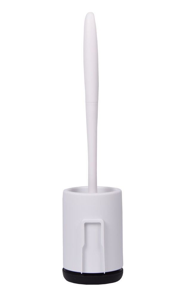 Discountershop Witte WC Borstel Set Met Houder | Verticale Installatie | Kunststof WC Accessoires | 14x32x32 cm Discountershop Witte WC Borstel Set Met Houder | Verticale Installatie | Kunststof WC Accessoires | 14x32x32 cm