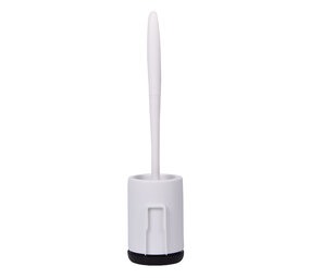 Discountershop White Toilet Brush Set With Holder | Vertical Installation | Plastic Toilet Accessories | 14x32x32 cm Discountershop White Toilet Brush Set With Holder | Vertical Installation | Plastic Toilet Accessories | 14x32x32 cm