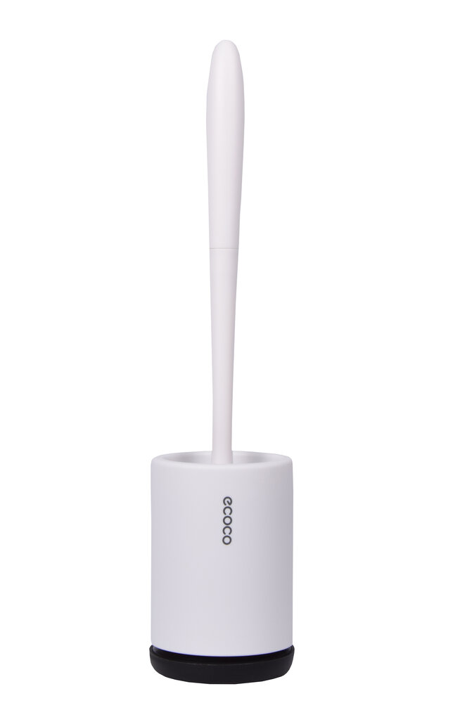 Discountershop White Toilet Brush Set With Holder | Vertical Installation | Plastic Toilet Accessories | 14x32x32 cm Discountershop White Toilet Brush Set With Holder | Vertical Installation | Plastic Toilet Accessories | 14x32x32 cm
