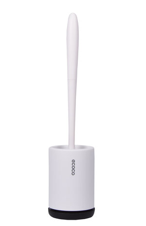 Discountershop White Toilet Brush Set With Holder | Vertical Installation | Plastic Toilet Accessories | 14x32x32 cm Discountershop White Toilet Brush Set With Holder | Vertical Installation | Plastic Toilet Accessories | 14x32x32 cm