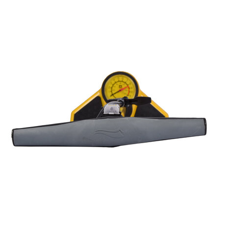 Discountershop Krachtgevende Fiets Voetpomp met Drukmeter - 72cmx25cm - Geel Staal - 11 Bar - Perfecte Bandenspanning Discountershop Krachtgevende Fiets Voetpomp met Drukmeter - 72cmx25cm - Geel Staal - 11 Bar - Perfecte Bandenspanning