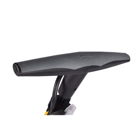 Discountershop Krachtgevende Fiets Voetpomp met Drukmeter - 72cmx25cm - Geel Staal - 11 Bar - Perfecte Bandenspanning Discountershop Krachtgevende Fiets Voetpomp met Drukmeter - 72cmx25cm - Geel Staal - 11 Bar - Perfecte Bandenspanning