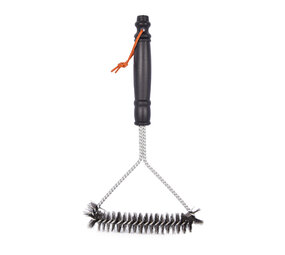 Discountershop Stainless Steel BBQ Cleaning Brush - Powerful Cleaning - Safe & Efficient - Black & Silver | 31cmx17cm Discountershop Stainless Steel BBQ Cleaning Brush - Powerful Cleaning - Safe & Efficient - Black & Silver | 31cmx17cm