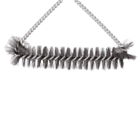 Discountershop Stainless Steel BBQ Cleaning Brush - Powerful Cleaning - Safe & Efficient - Black & Silver | 31cmx17cm