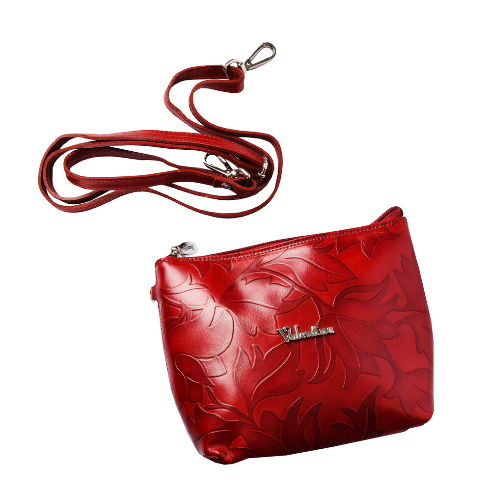 Merkloos Crossbody tas | Exclusieve Bloemen | Rood Leer | Leren Crossbody Tas | Damestassen | Perfect Kerst- en Sintcadeau voor Dames Merkloos Crossbody tas | Exclusieve Bloemen | Rood Leer | Leren Crossbody Tas | Damestassen | Perfect Kerst- en Sintcadeau voor Dames