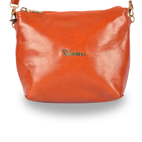 Merkloos Crossbody bag | Orange Leather | Shoulder bag | Ideal for King's Day Celebrations | Women's handbag