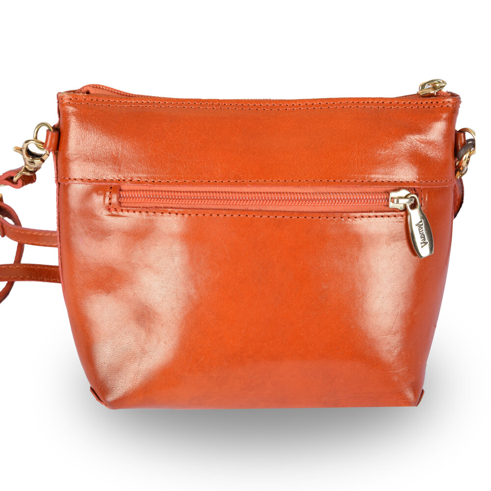 Merkloos Crossbody tas | Oranje Lederen | Schoudertas | Ideaal voor Koningsdag Festiviteiten | Damestas Merkloos Crossbody tas | Oranje Lederen | Schoudertas | Ideaal voor Koningsdag Festiviteiten | Damestas
