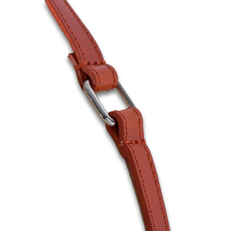 Merkloos Crossbody tas | Rich Oranje Lederen | Bloemendesign | Schoudertas | Praktisch & Uniek Koningsdag Accessoires