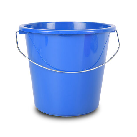 Discountershop Blue 5 Liter Plastic Bucket with Sturdy Iron Handle - Optimal for Construction Projects - 30x23 cm Discountershop Blue 5 Liter Plastic Bucket with Sturdy Iron Handle - Optimal for Construction Projects - 30x23 cm