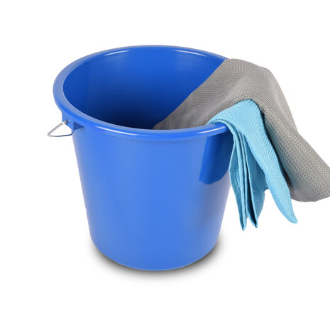 Discountershop Blue 5 Liter Plastic Bucket with Sturdy Iron Handle - Optimal for Construction Projects - 30x23 cm Discountershop Blue 5 Liter Plastic Bucket with Sturdy Iron Handle - Optimal for Construction Projects - 30x23 cm