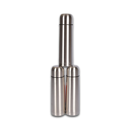 Discountershop Set van 3 RVS Thermosflessen 750 ml - Dubbelwandige Isolatieflessen met Deksel - Thermoskan voor Outdoor Activiteiten Discountershop Set van 3 RVS Thermosflessen 750 ml - Dubbelwandige Isolatieflessen met Deksel - Thermoskan voor Outdoor Activiteiten