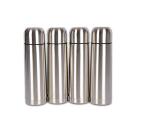 Discountershop 4-Piece Stainless Steel Thermos Flask Set (1 Liter) - Stay Hot or Cold for Hours - Perfect for Outdoor Activities - Dimensions: 32.50 cm x 8 cm Discountershop 4-Piece Stainless Steel Thermos Flask Set (1 Liter) - Stay Hot or Cold for Hours - Perfect for Outdoor Activities - Dimensions: 32.50 cm x 8 cm