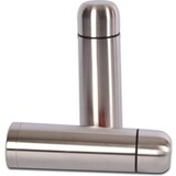 Discountershop Luchtdichte Dubbelwandige RVS Thermosfles - Ideaal voor Buitenactiviteiten - Afmetingen: 34x9x9 cm - Inhoud: 1 liter